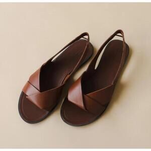 Vagabond Shoemakers Tia 2.0 Slingback Brown Leather Sandal US 9